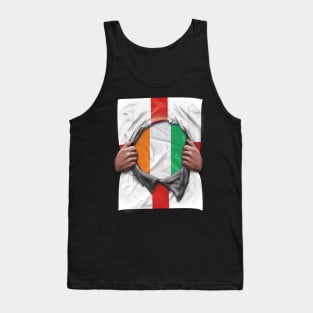 Ivory Coast Flag English Flag Ripped - Gift for Ivorian From Ivory Coast Tank Top